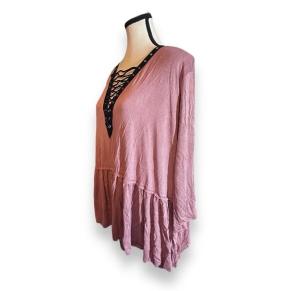 Women’s 1X Entro Corset Bust Light Pink Babydoll Princess Waist top 14 16 - Picture 2 of 7